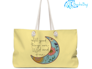All Good Things are wild and free Beach Bag – BeachieBag