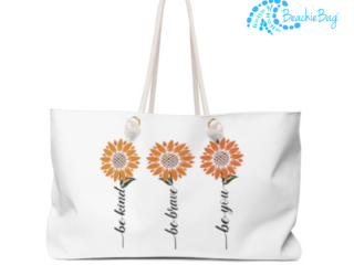 Be Kind, Be Brave, Be You Beach Bag – BeachieBag